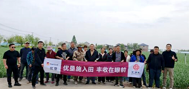 惠多利組織優(yōu)墾復合肥大蒜示范觀摩會